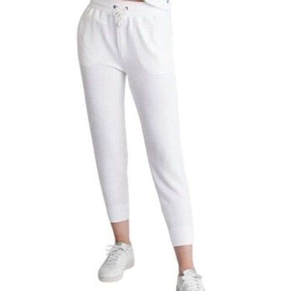 $160-Jason Scott‎ Ina Pants Ivory Light weight French Terry cotton women M New